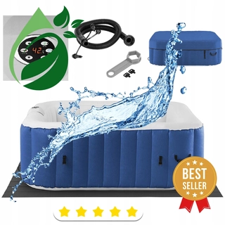 Záhradná vírivka - Štvorcový nafukovací hydromasážny bazén Uniprodo 900 l